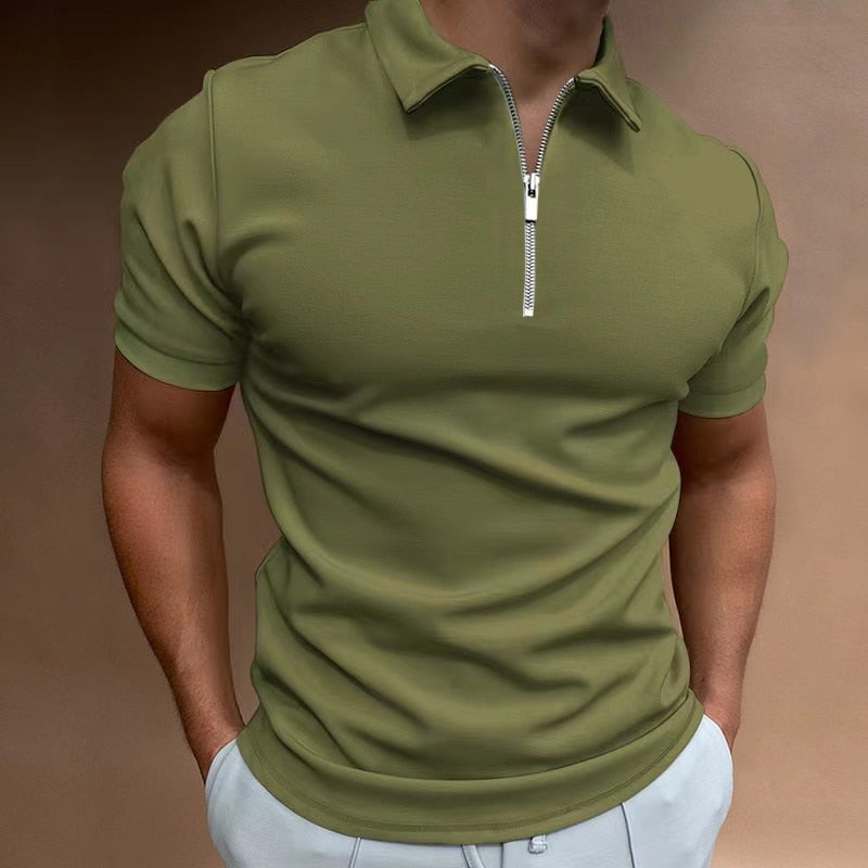 Camisa Polo Verde Militar - fernnan.com